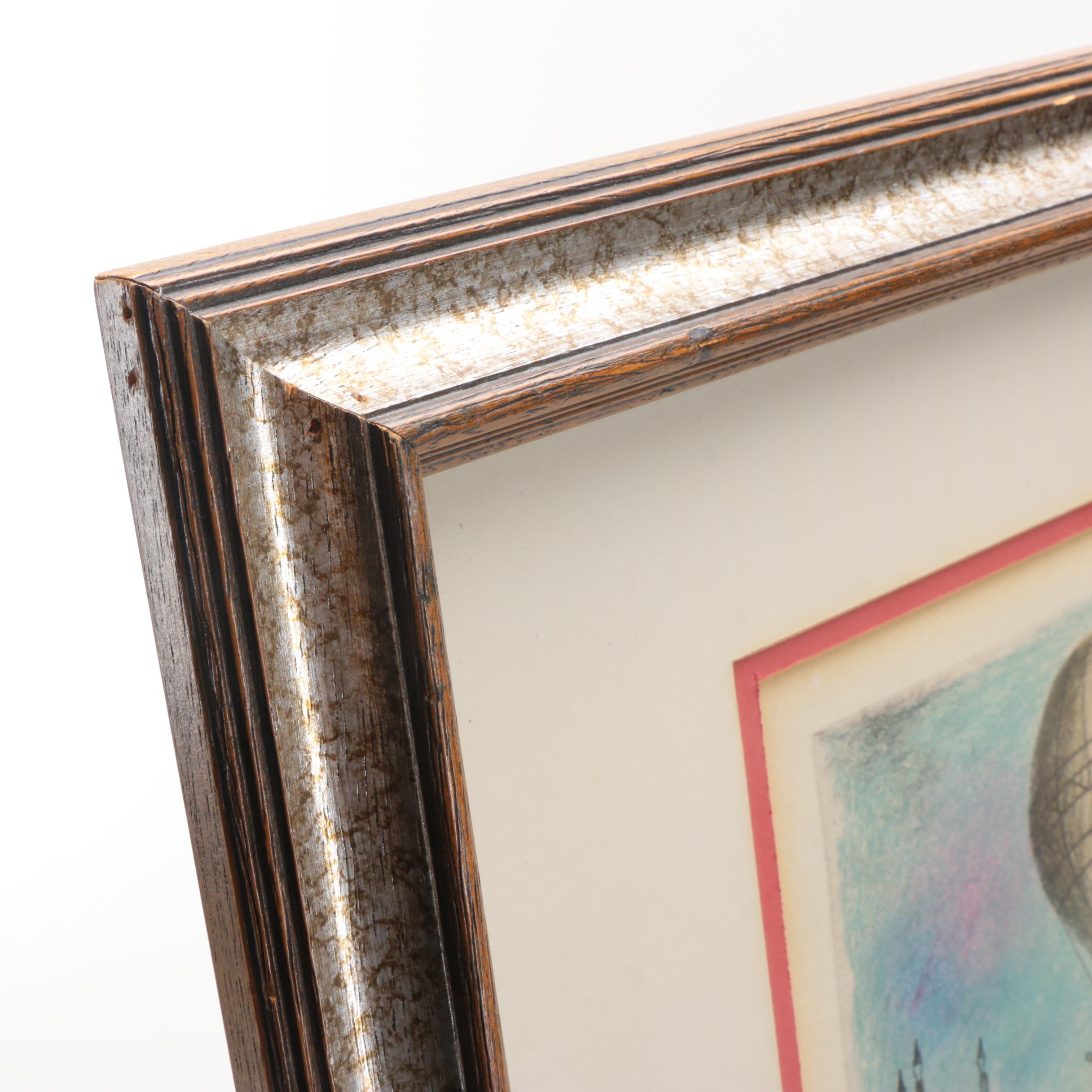 Josef Farhi Limited Edition Lithograph of City Block