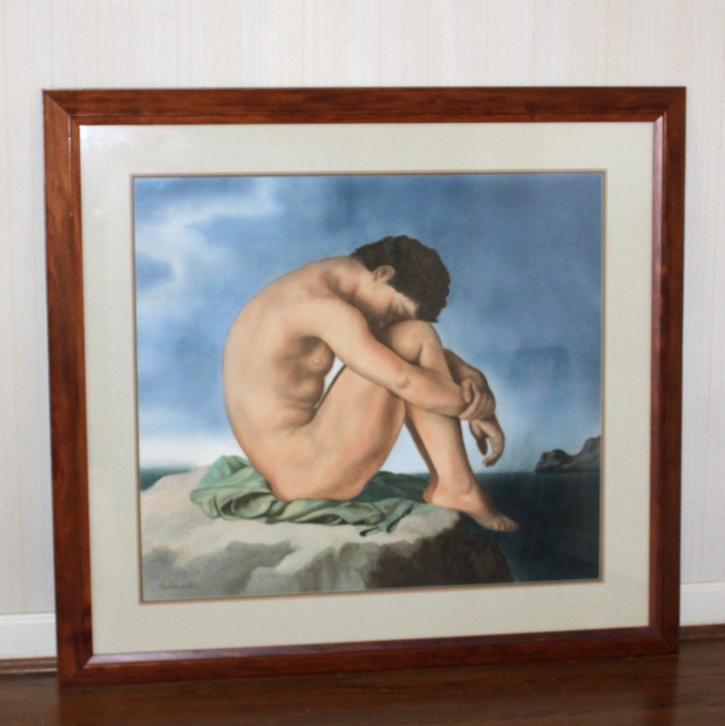 Watercolor Study of a Hippolyte Flandrin Work