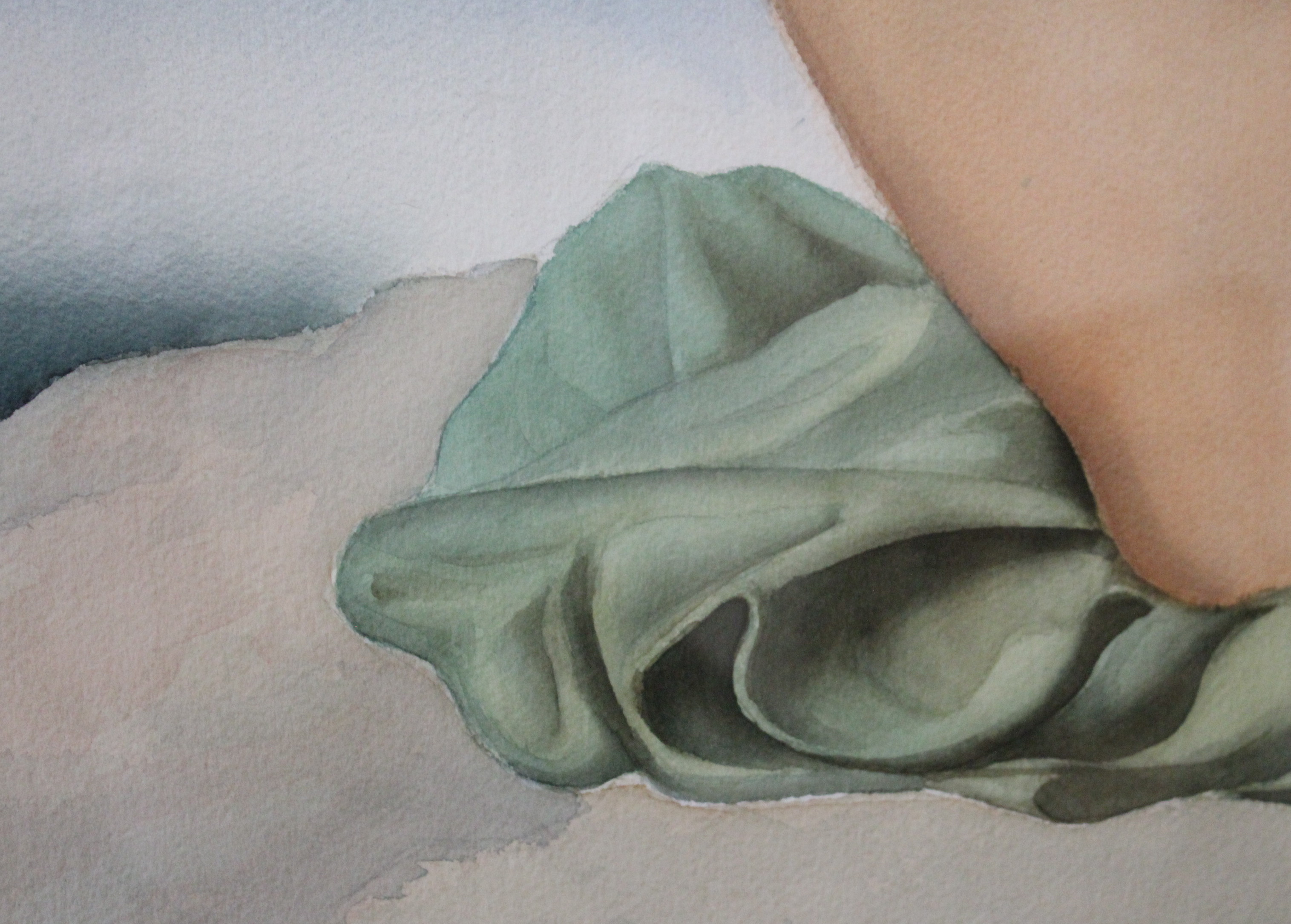 Watercolor Study of a Hippolyte Flandrin Work