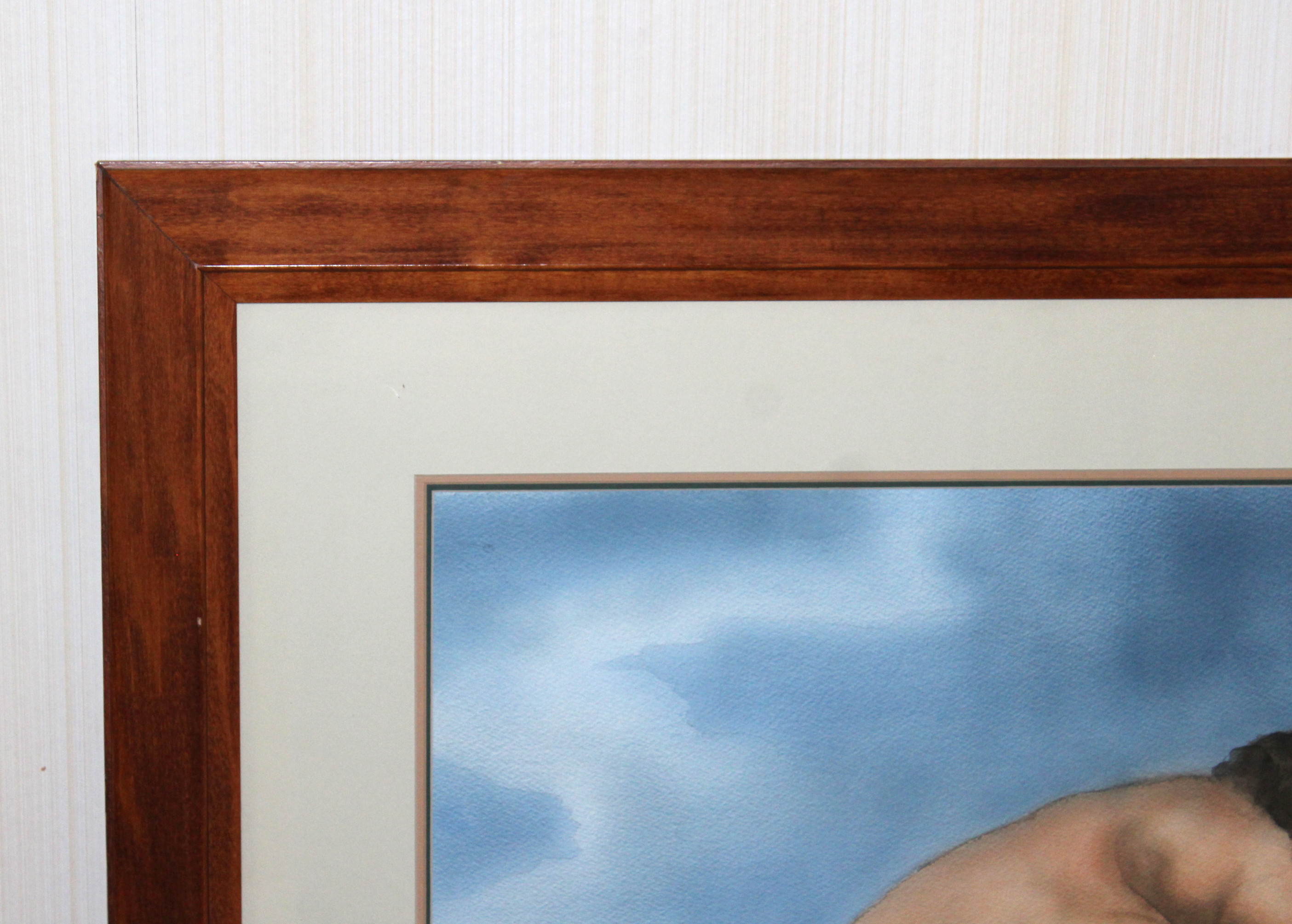 Watercolor Study of a Hippolyte Flandrin Work