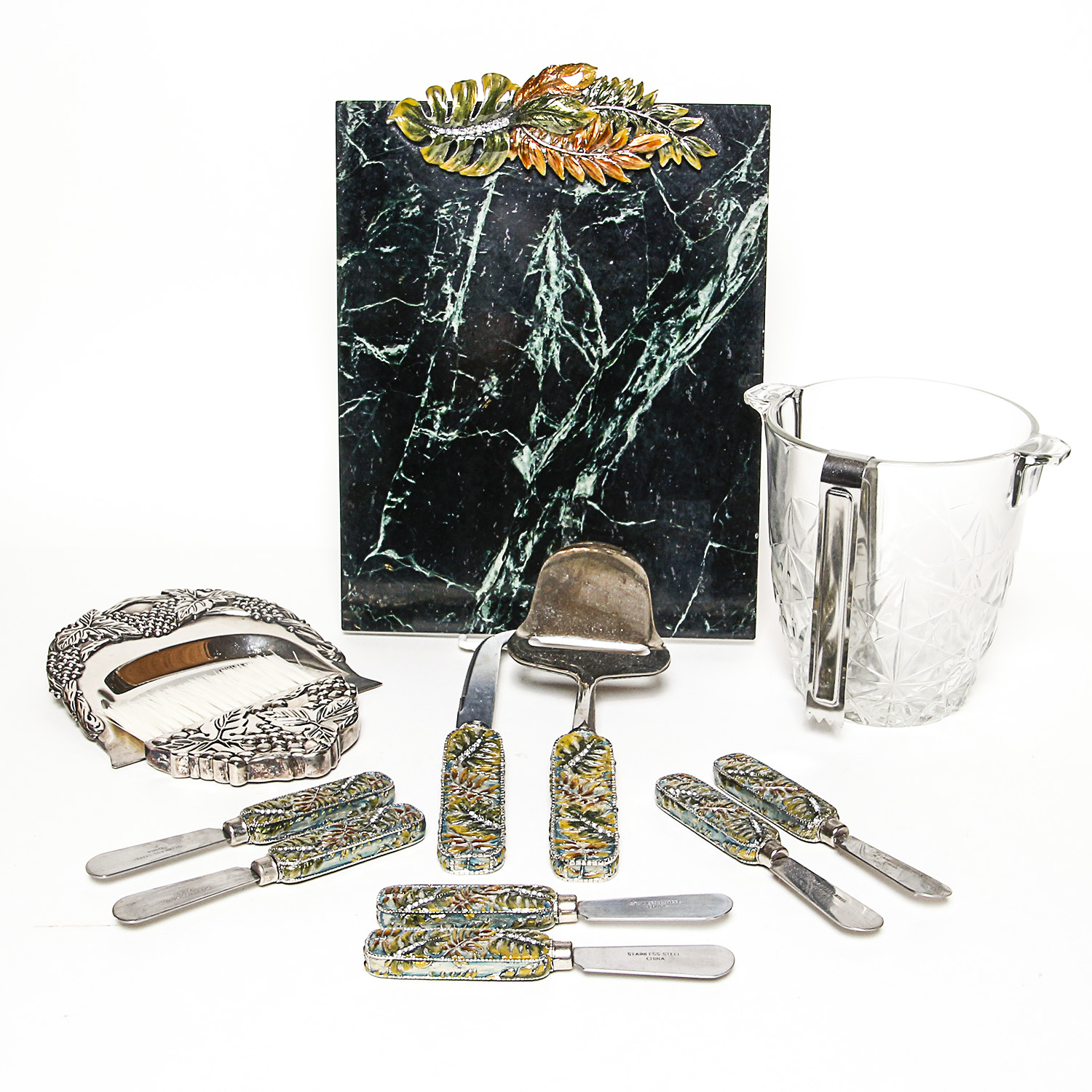 Ashleigh Manor Marble Cheese Board with Accessories