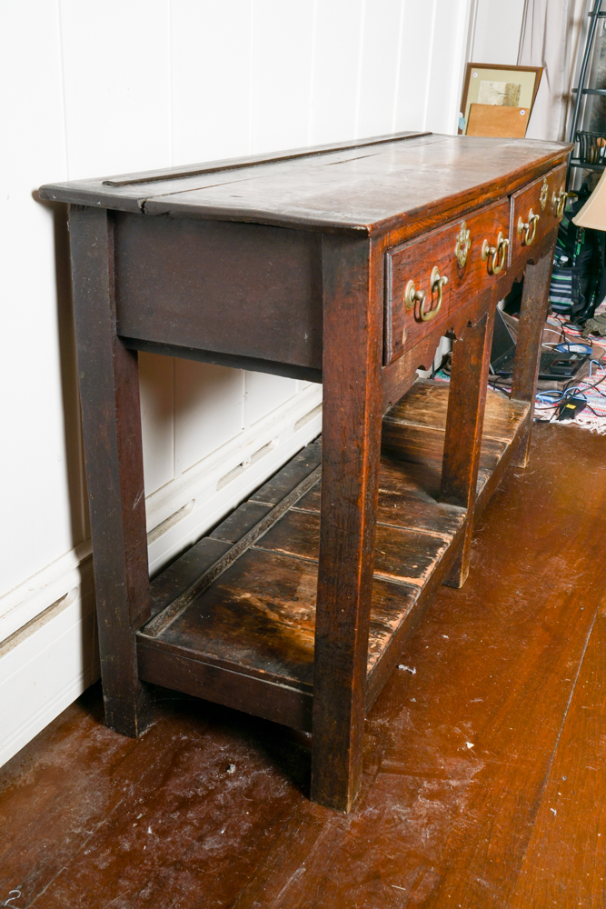 Antique Oak Welsh Dresser Base