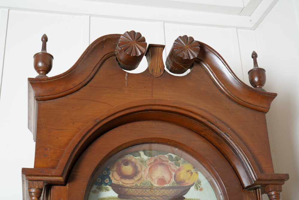 19th c. Pennsylvania Tall Case Clock Attrib. to Benjamin Solliday