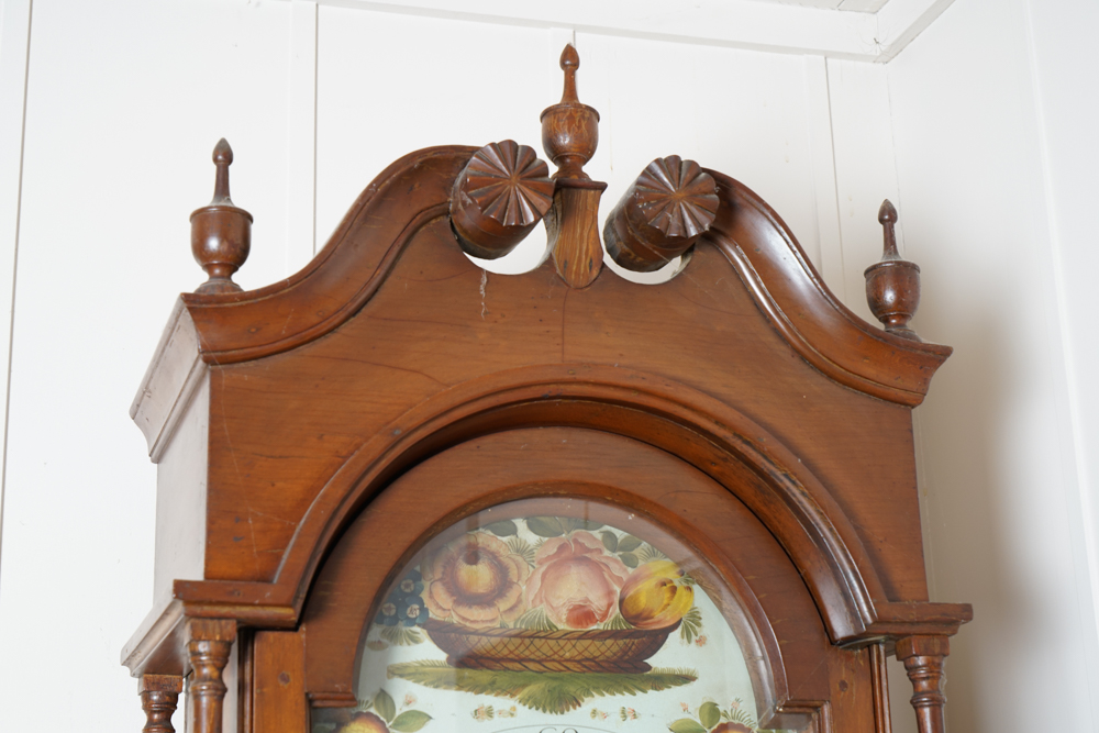 19th c. Pennsylvania Tall Case Clock Attrib. to Benjamin Solliday