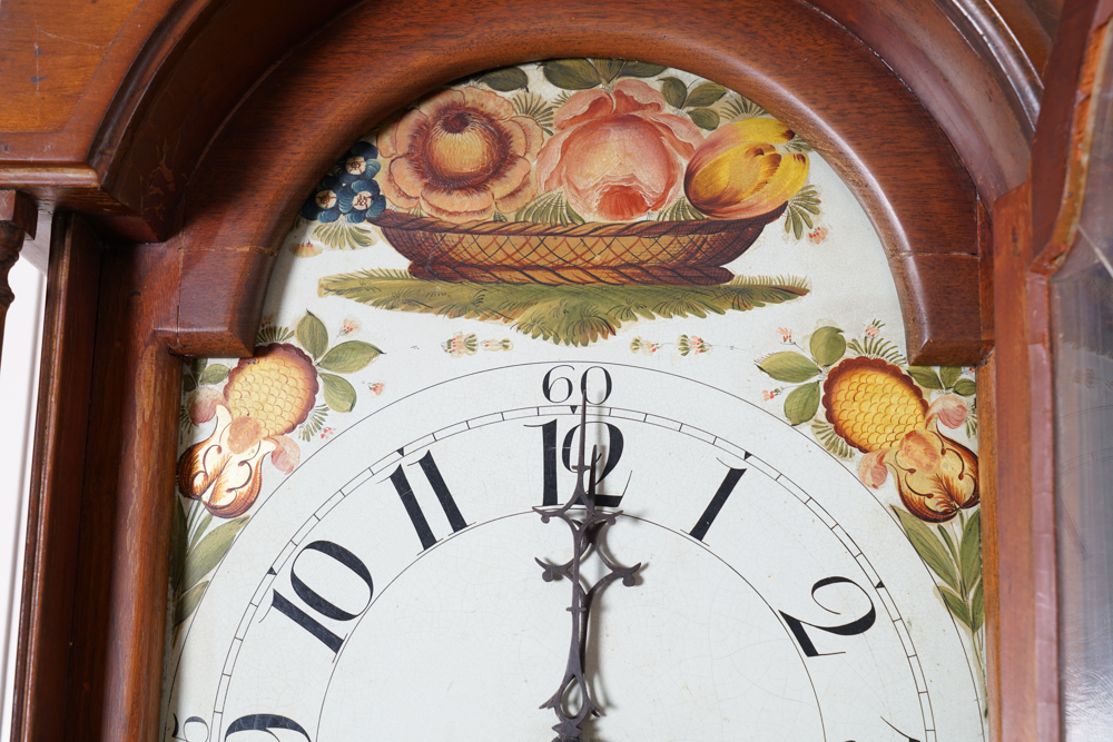 19th c. Pennsylvania Tall Case Clock Attrib. to Benjamin Solliday