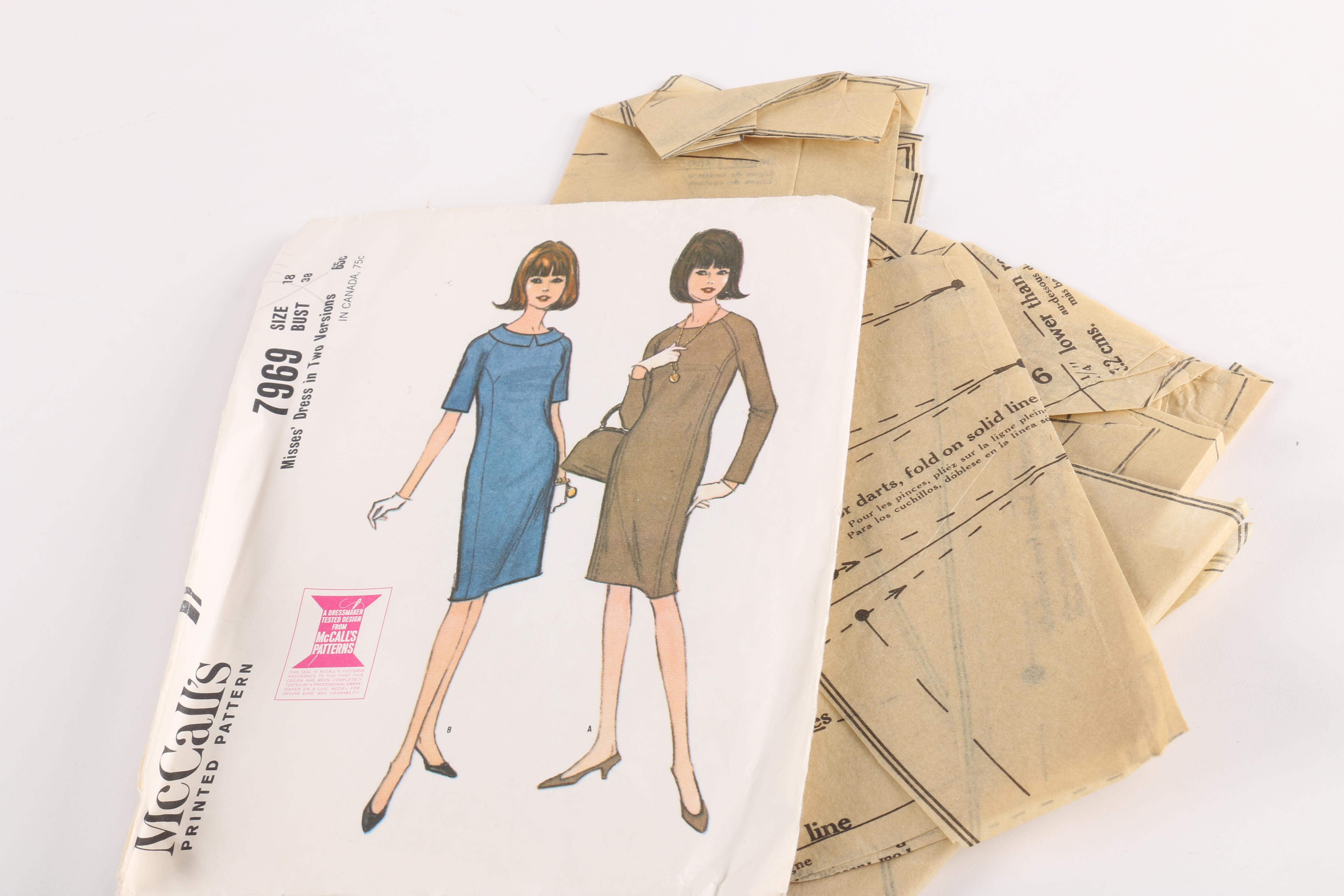 Vintage  McCall's and Butterick Dress Patterns