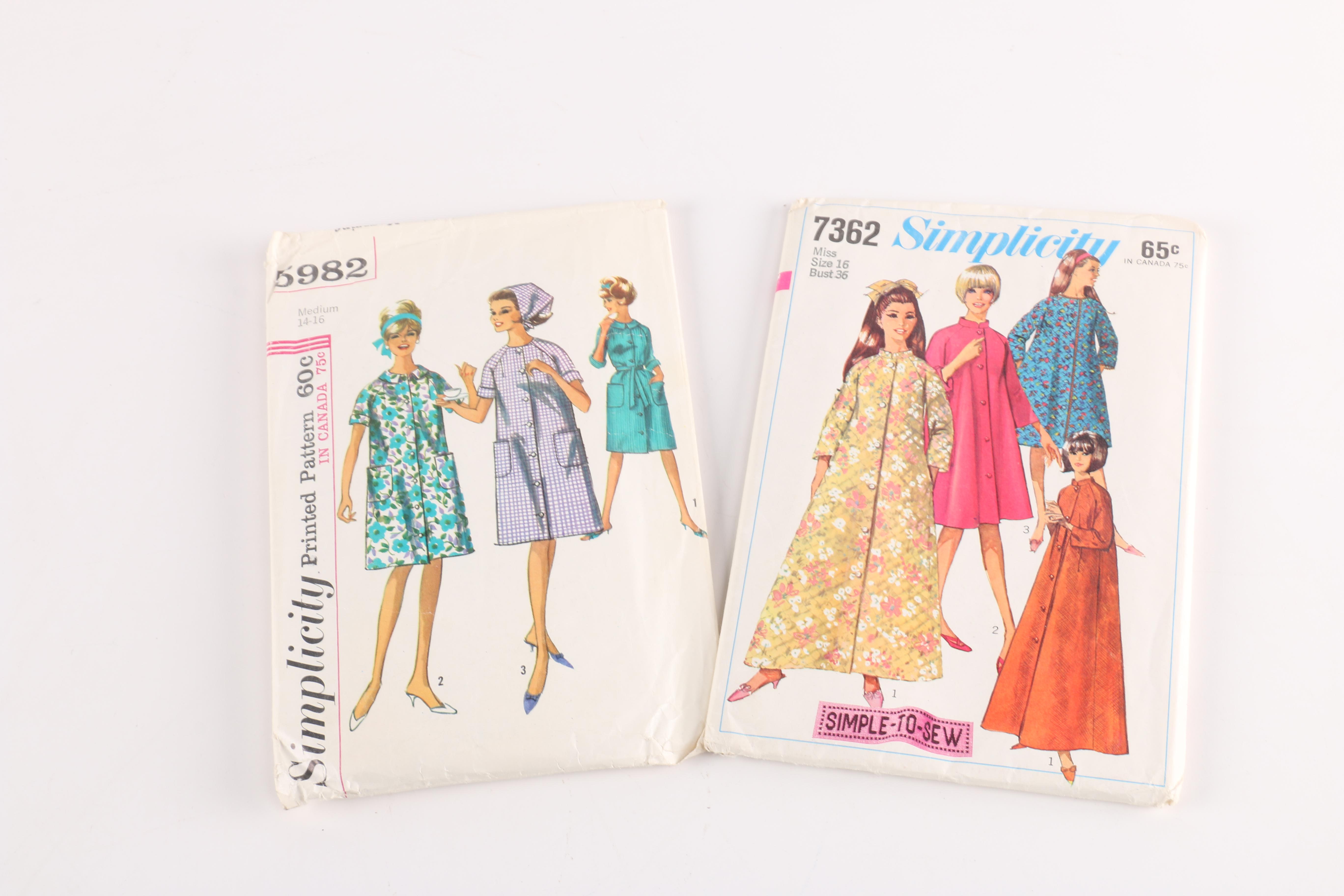 Vintage  McCall's and Butterick Dress Patterns
