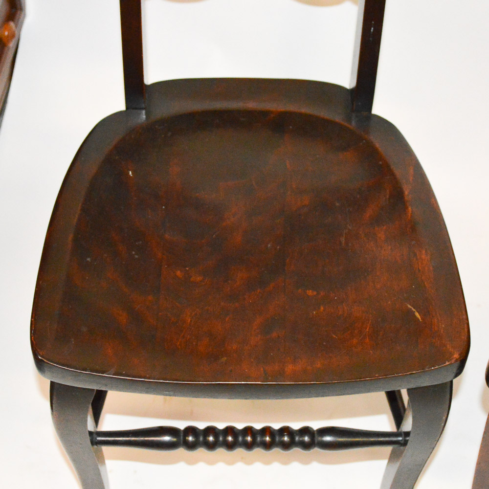Early 20th Century Mahogany Hall Chairs