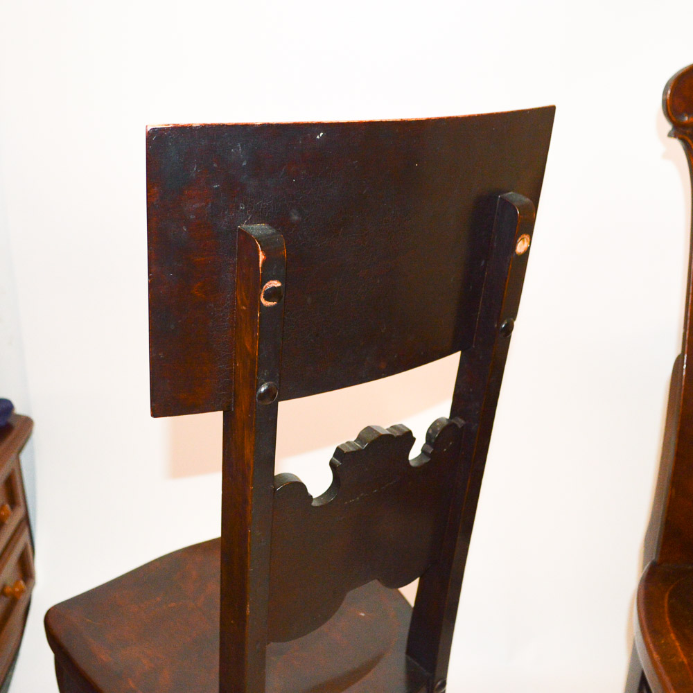 Early 20th Century Mahogany Hall Chairs