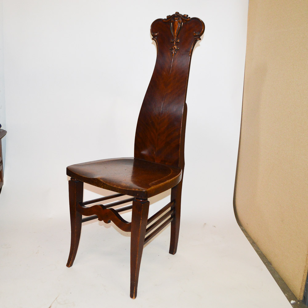 Early 20th Century Mahogany Hall Chairs