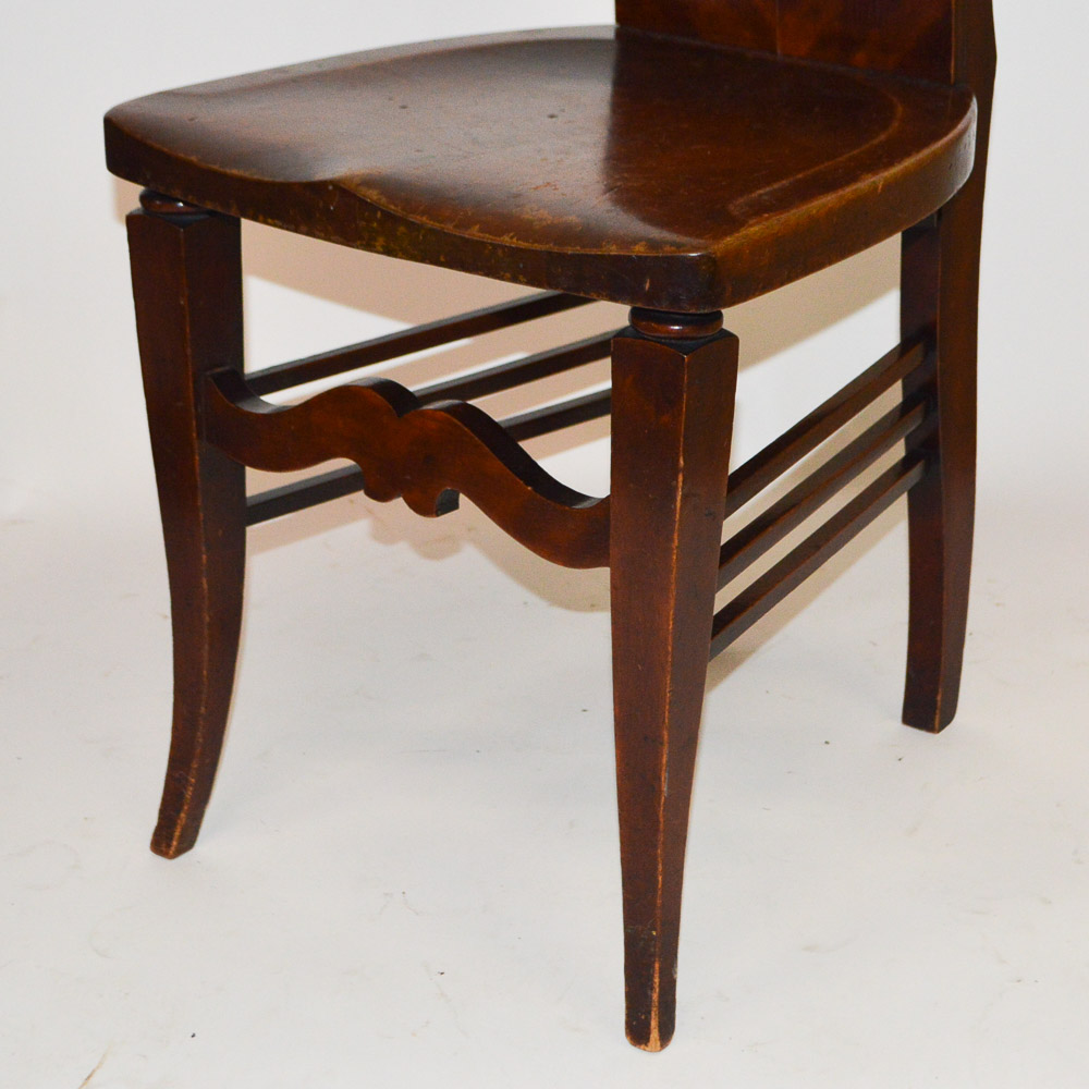 Early 20th Century Mahogany Hall Chairs