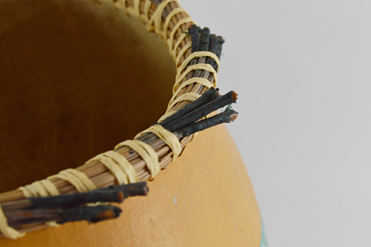 Hand-Painted Gourd Bowl