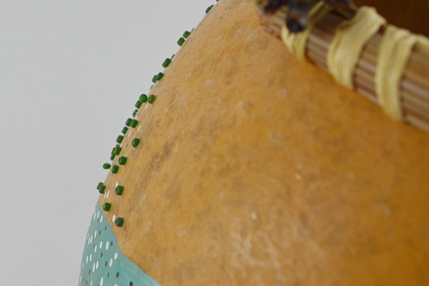 Hand-Painted Gourd Bowl