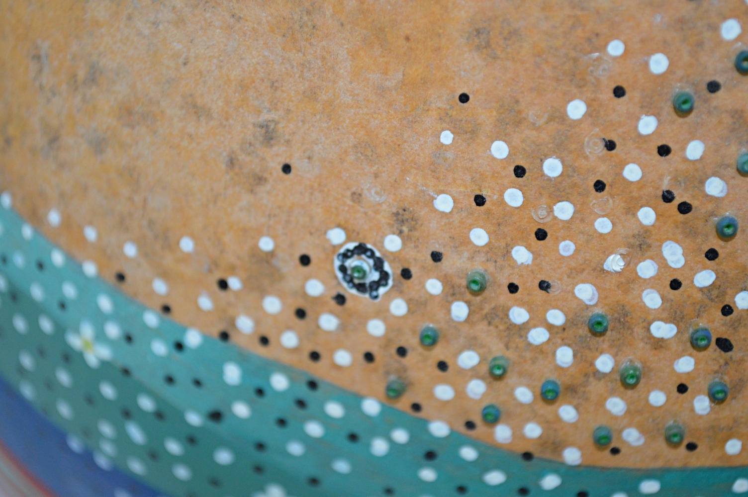 Hand-Painted Gourd Bowl