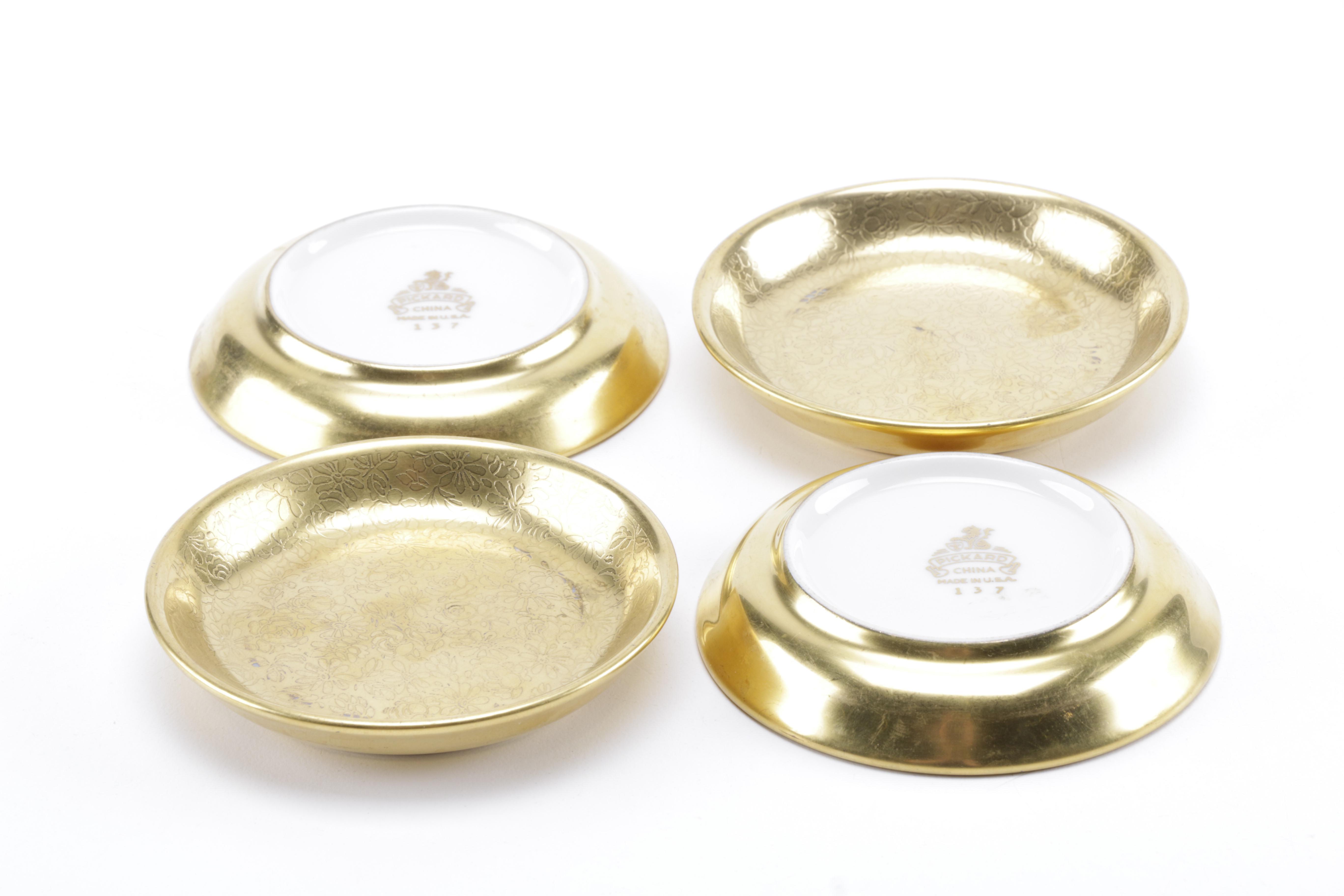 Gold Tone Serving ware