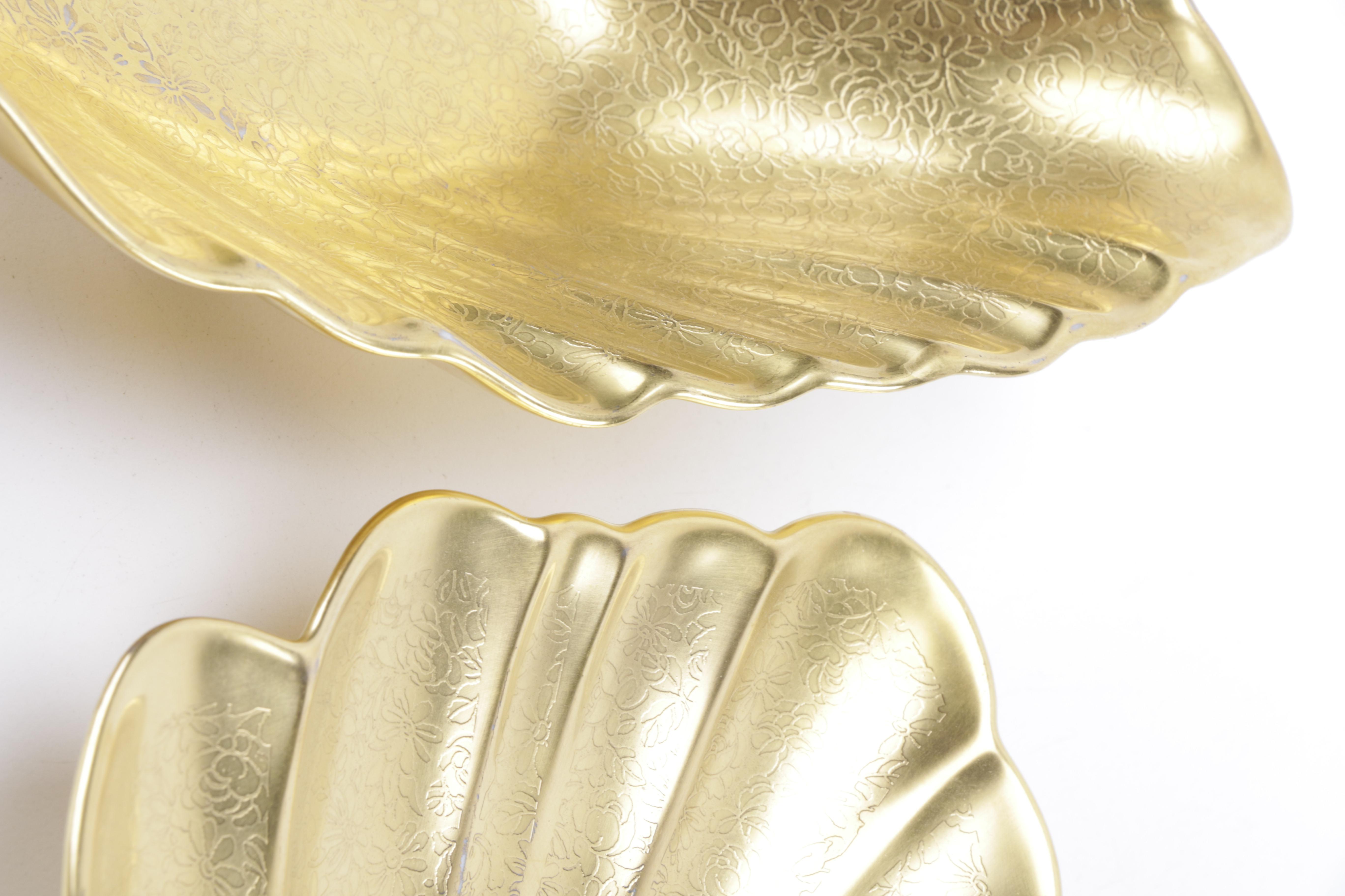 Gold Tone Serving ware