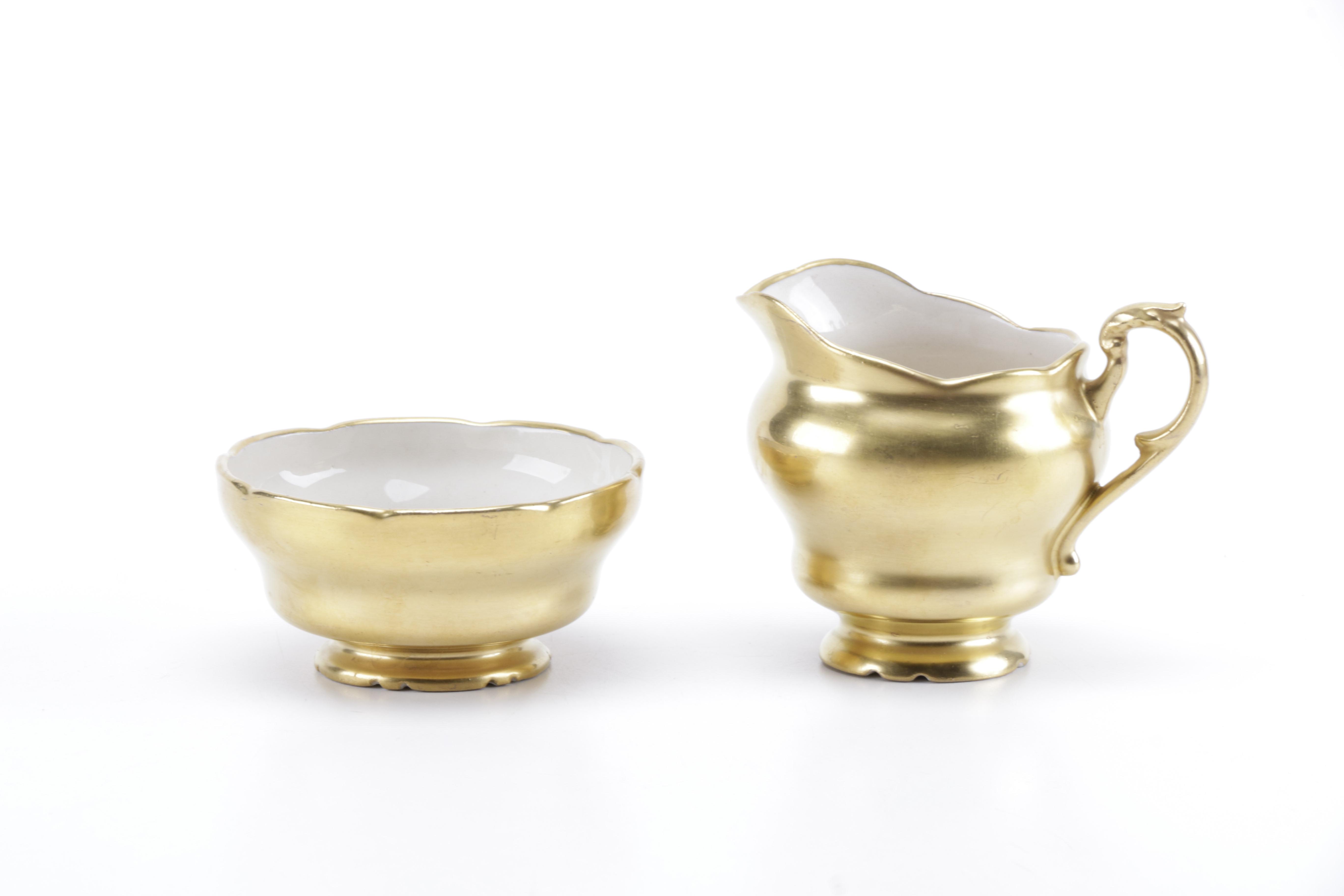 Gold Tone Serving ware