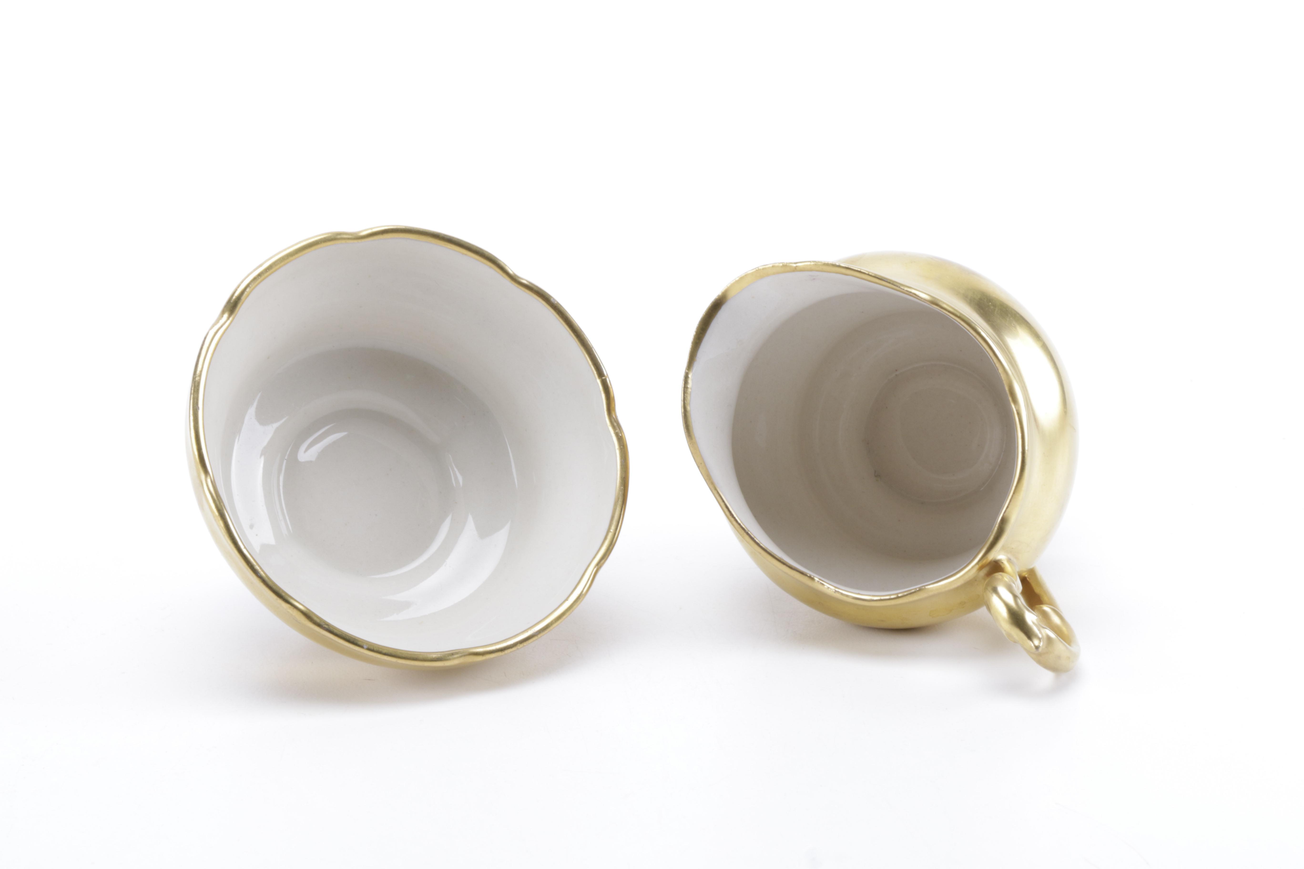 Gold Tone Serving ware