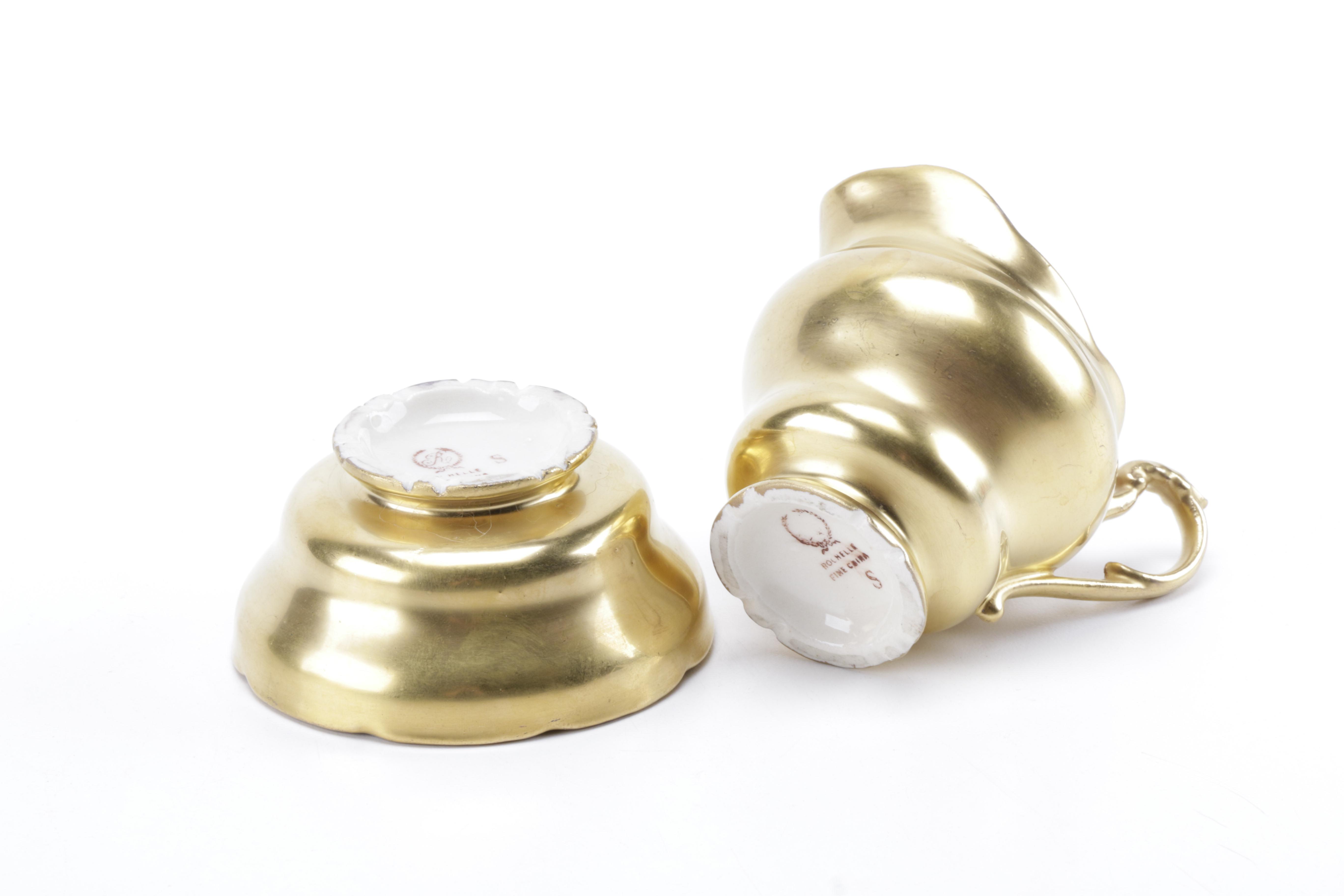 Gold Tone Serving ware