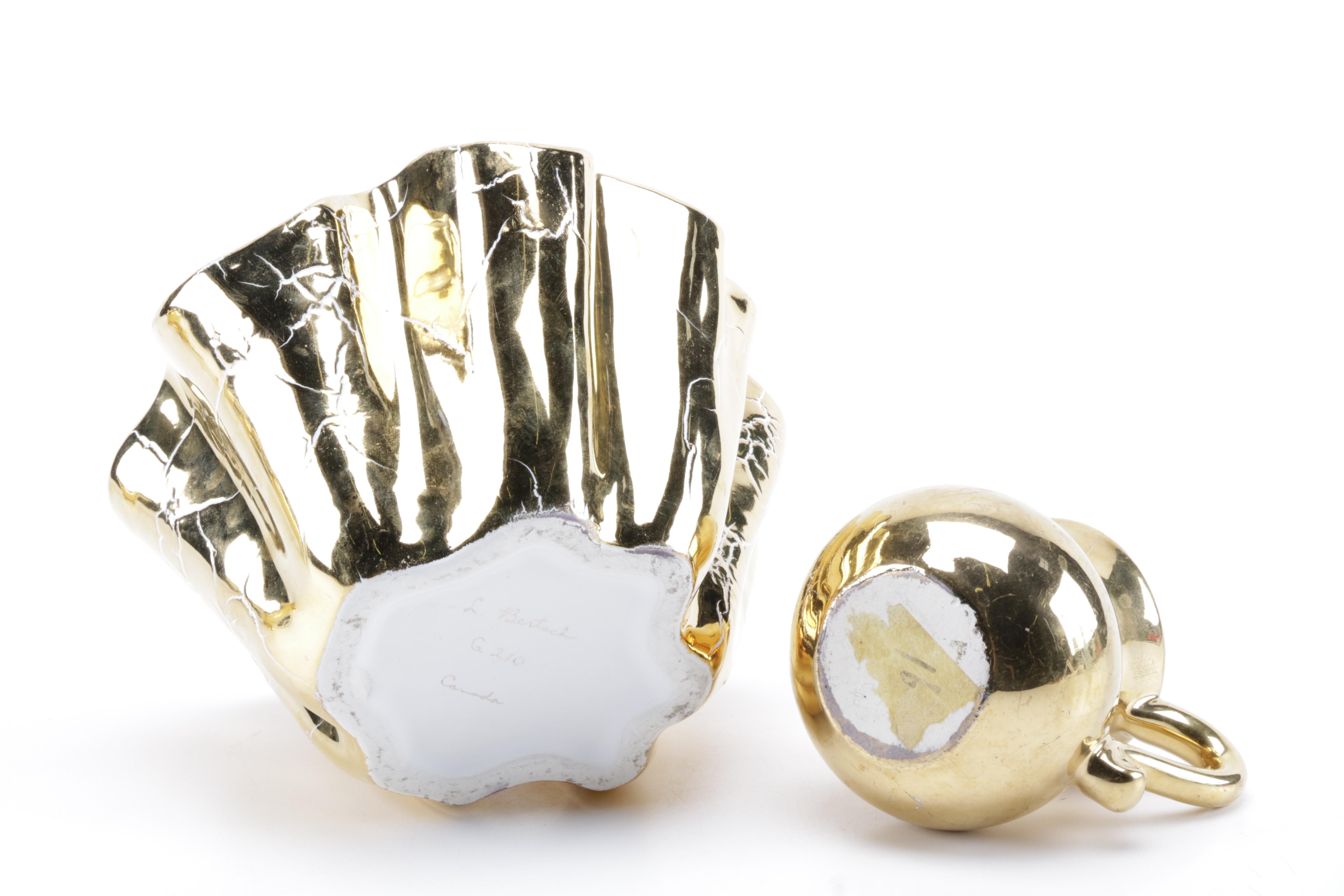 Gold Tone Serving ware