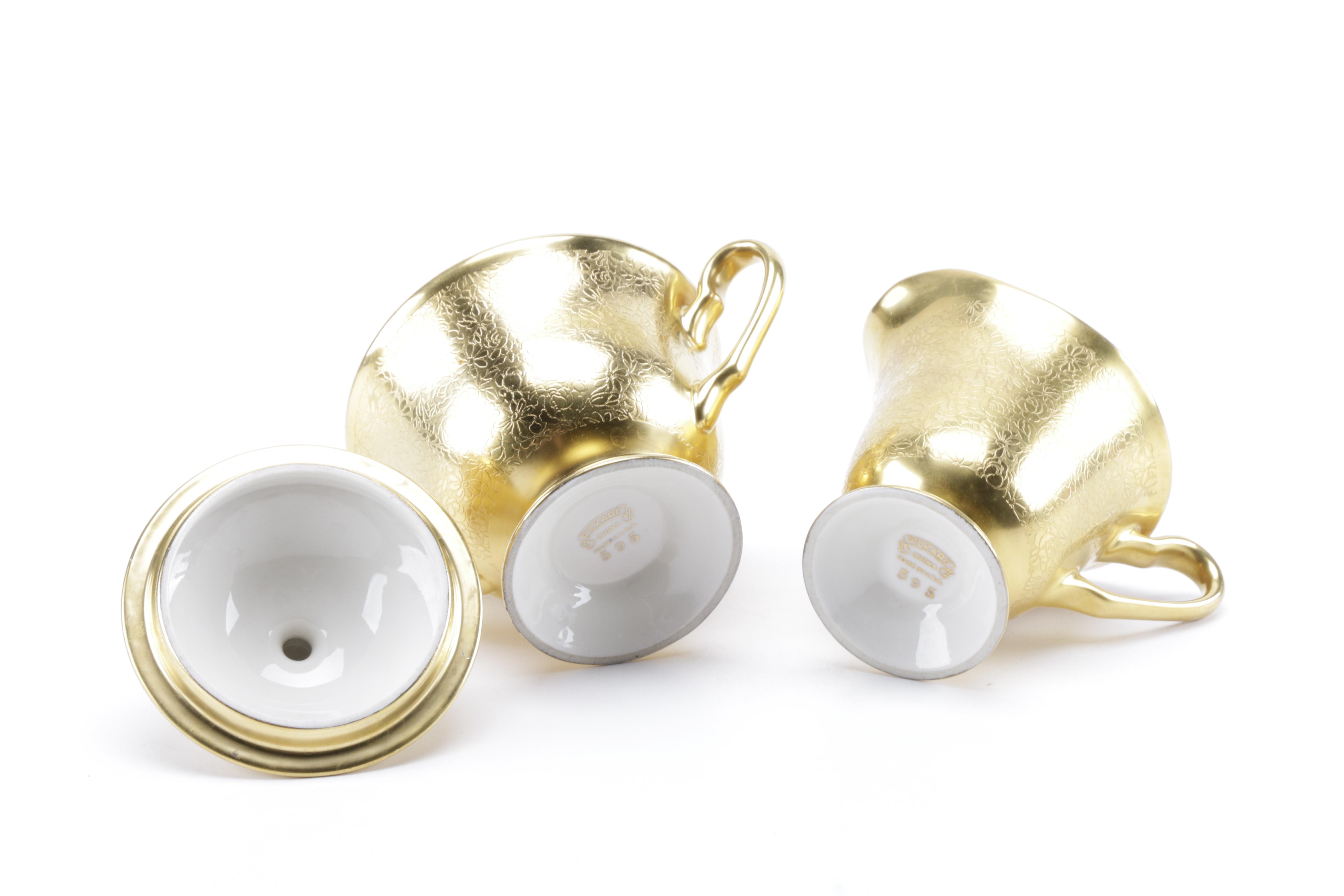 Gold Tone Serving ware