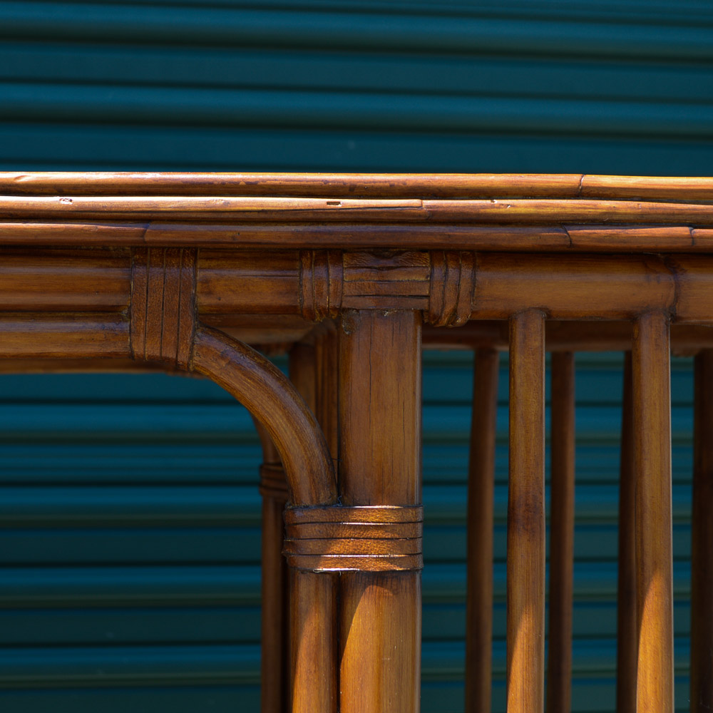 Bamboo and Rattan Console Table