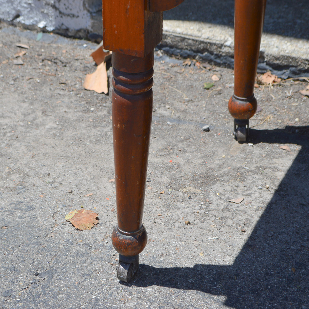 Early American Style Cherry Marble Top Cabinet