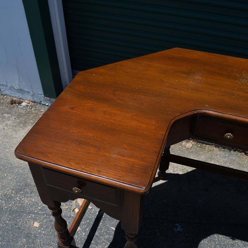 Vintage William and Mary Style Desk by Harden