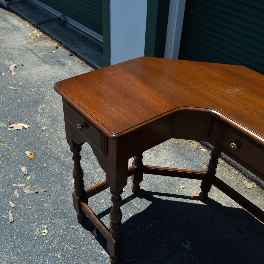 Vintage William and Mary Style Desk by Harden