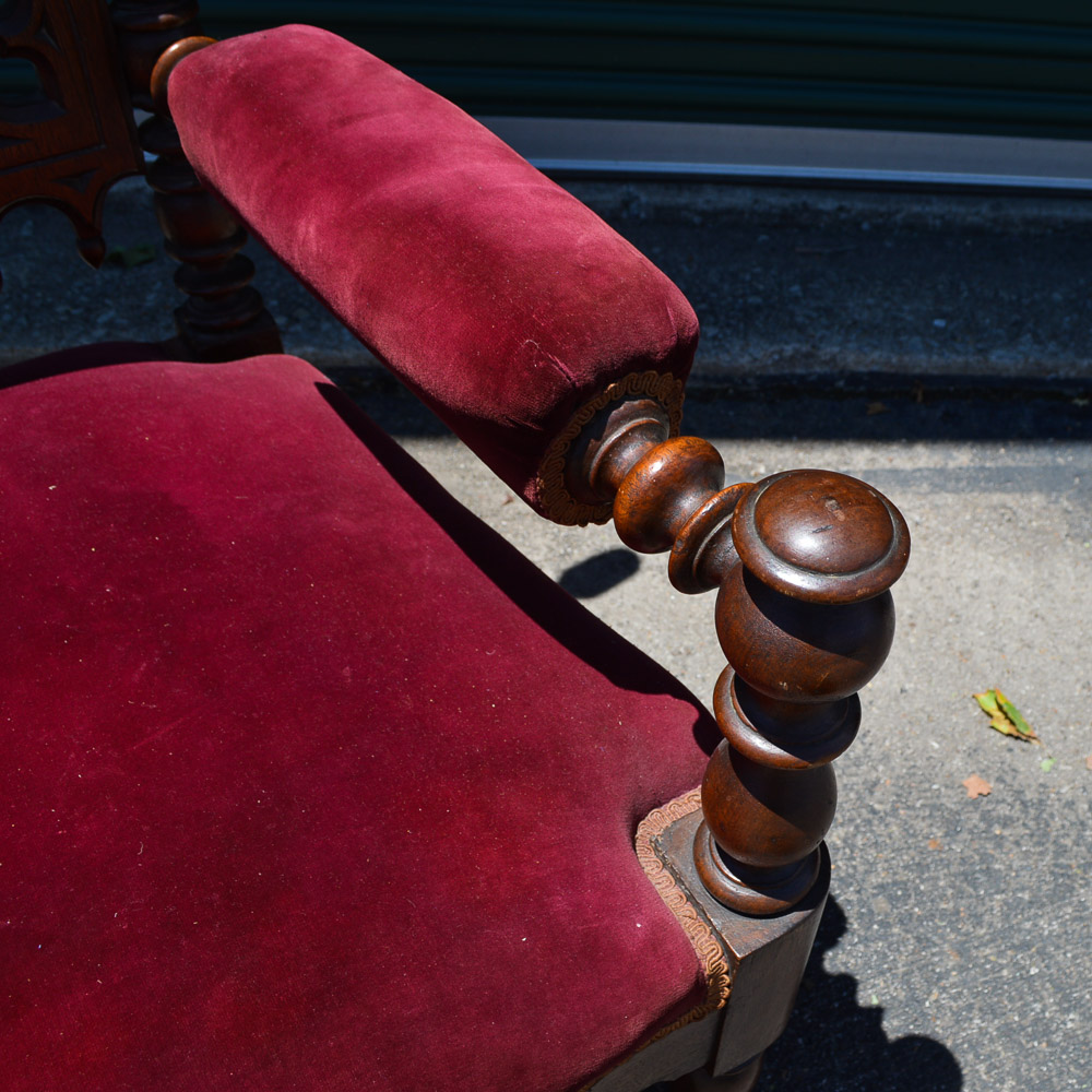 Gothic Revival Style Hall Chair