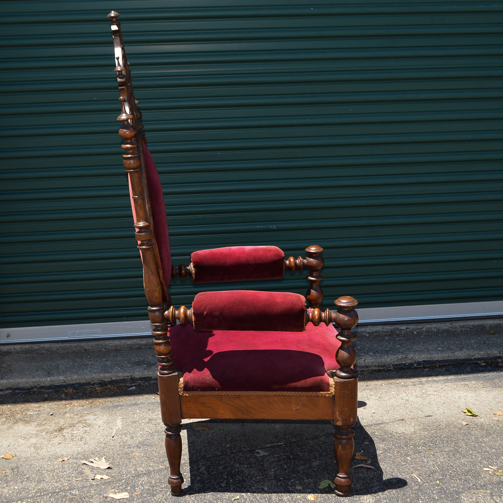 Gothic Revival Style Hall Chair