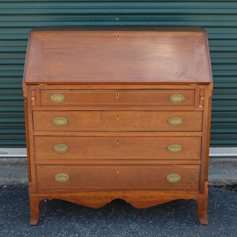 Antique Federal Period Cherry Secretary Desk, c. 1820