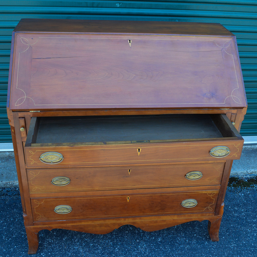 Antique Federal Period Cherry Secretary Desk, c. 1820