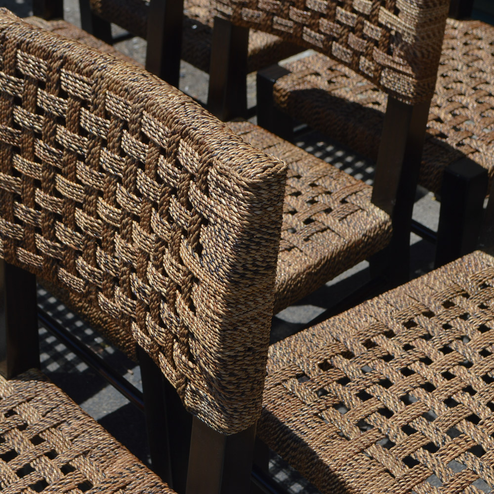 Set of Woven Side Chairs by Palecek