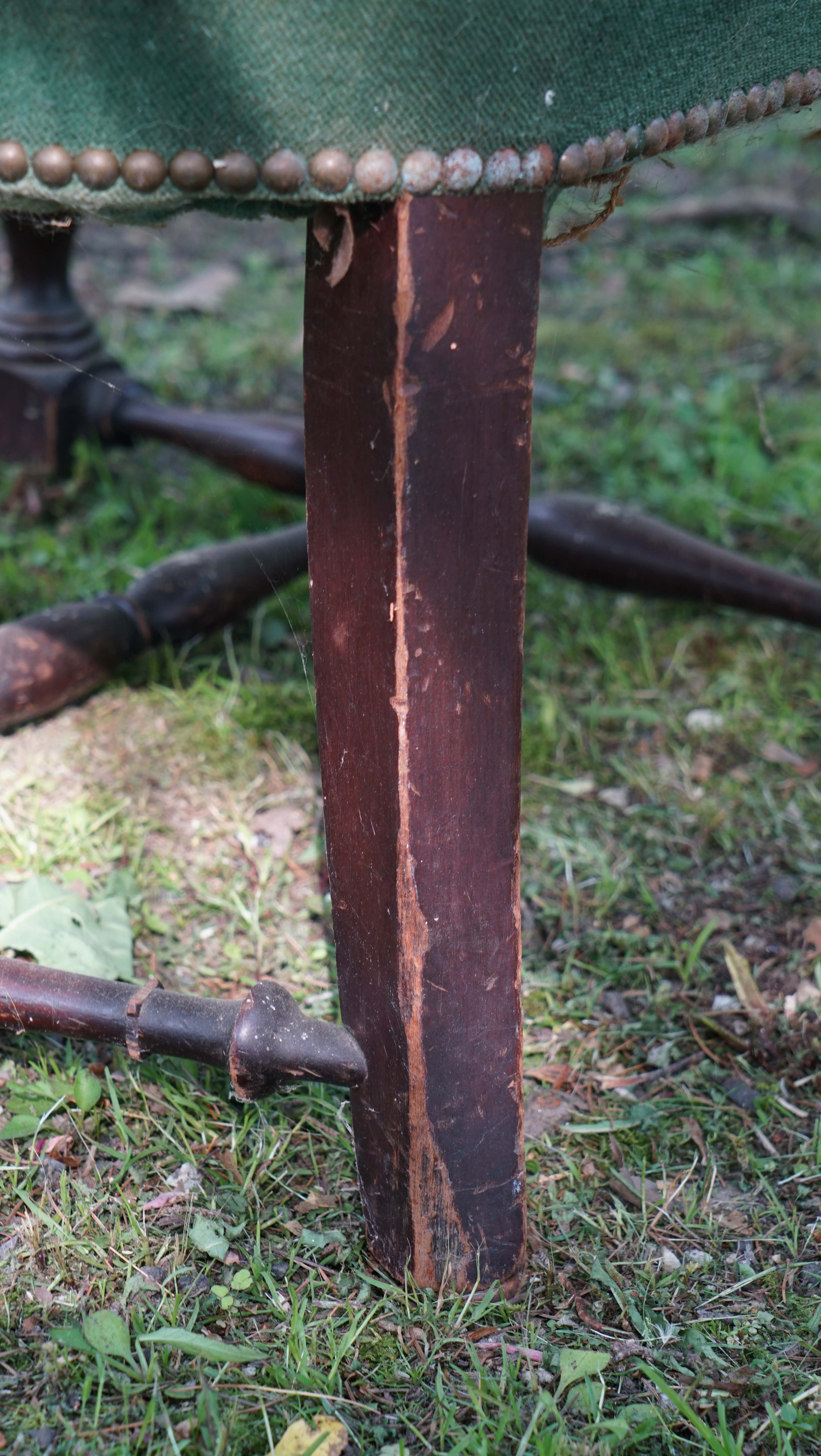 Carved Federal Revival Wing Chair