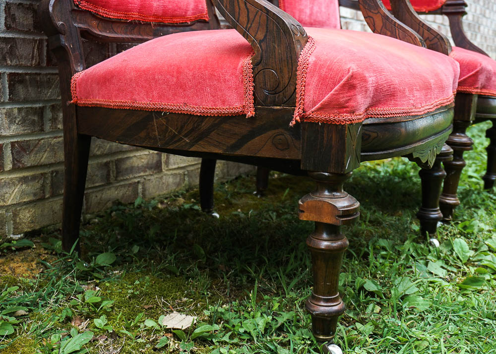 Pair of Victorian Hall Chairs