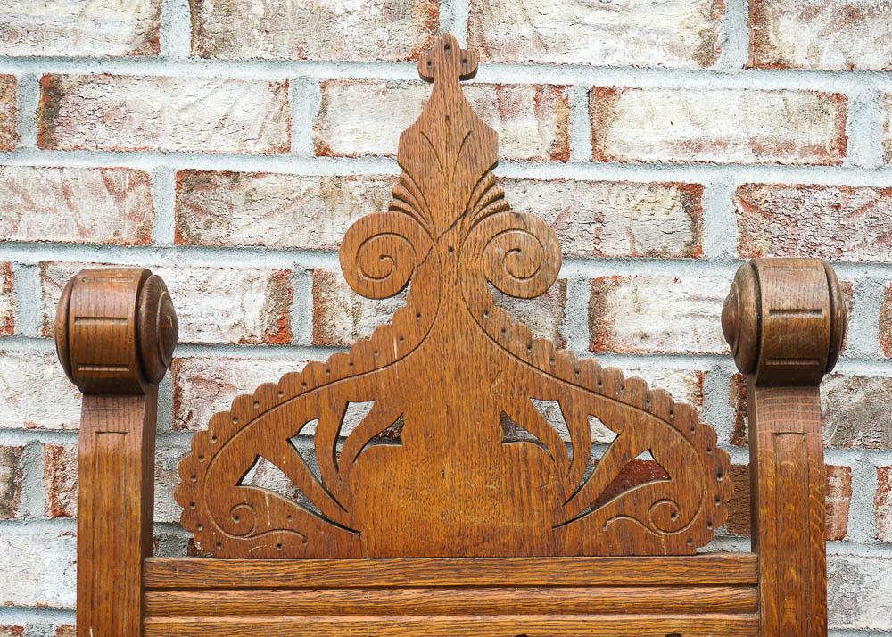 Pair of Antique Gothic Style Side Chairs