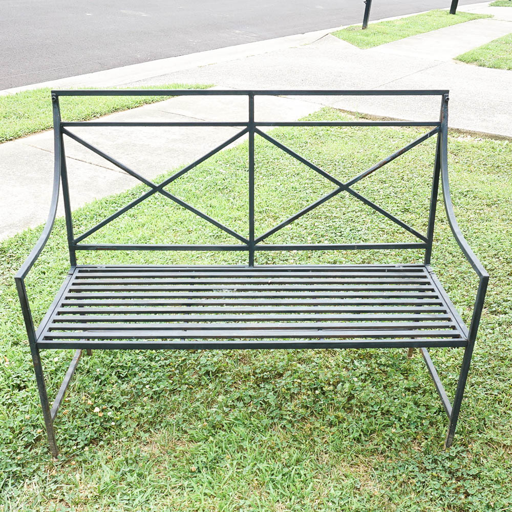 Metal Patio Bench