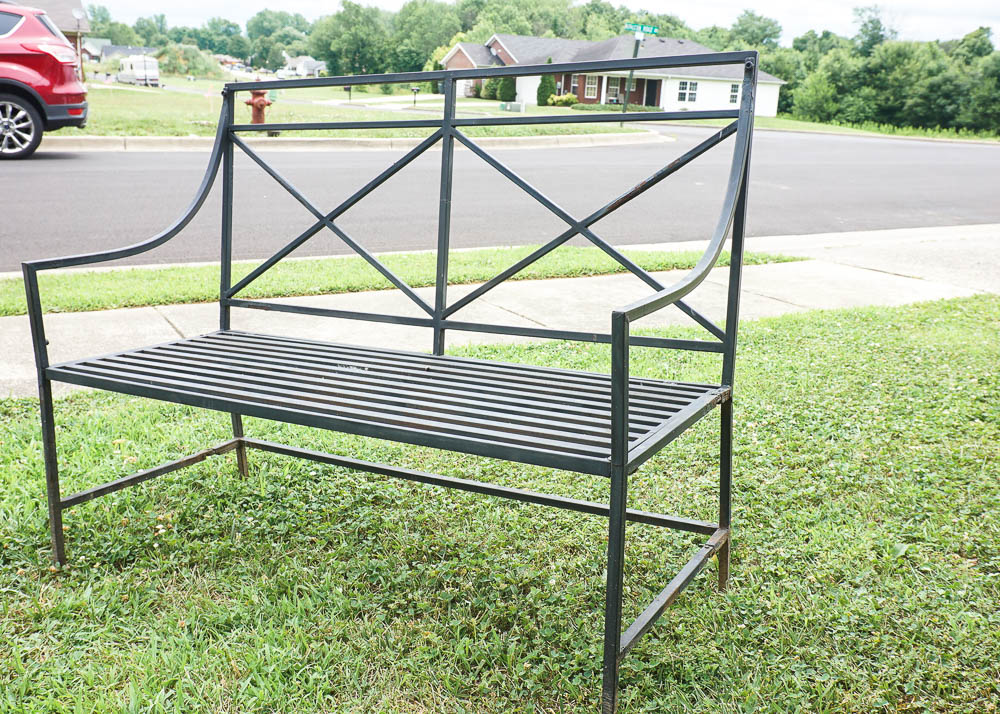 Metal Patio Bench