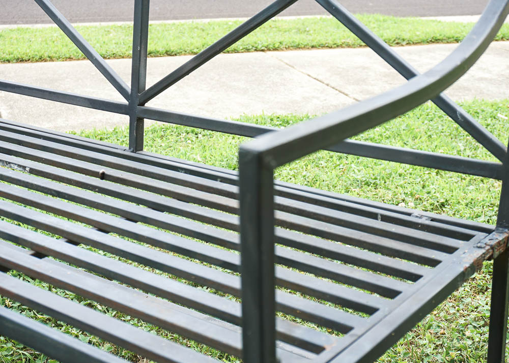 Metal Patio Bench