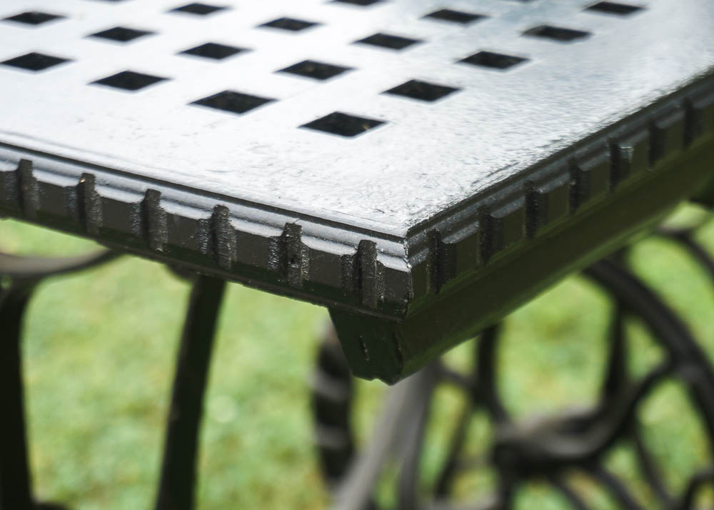 Repurposed Sewing Table for Outdoor Use