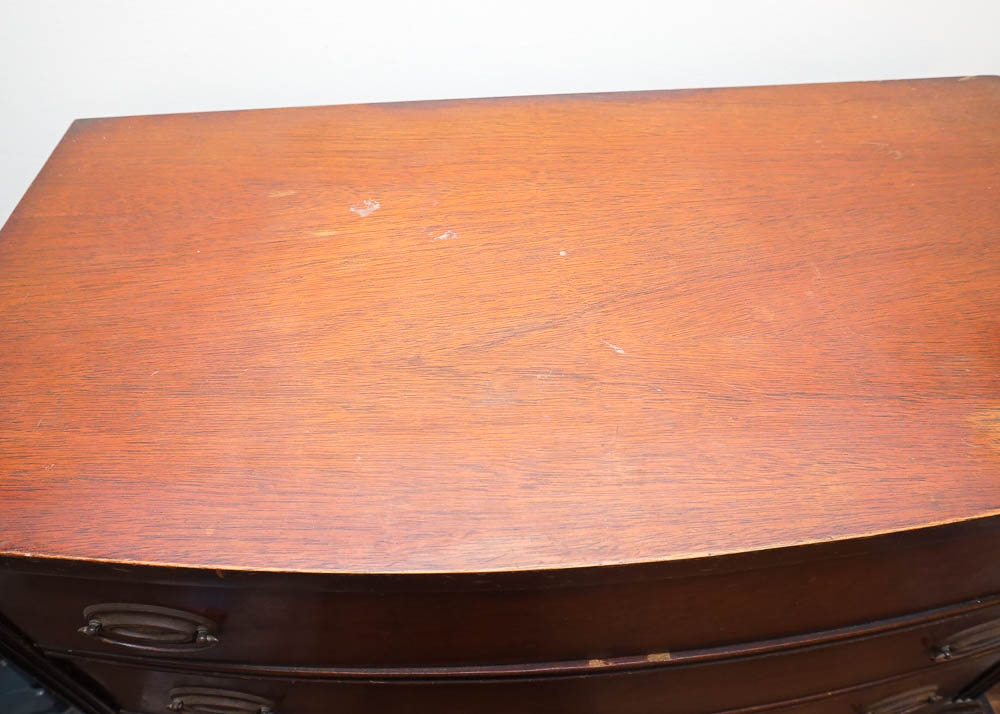 Vintage Hepplewhite Style Mahogany Chest on Chest