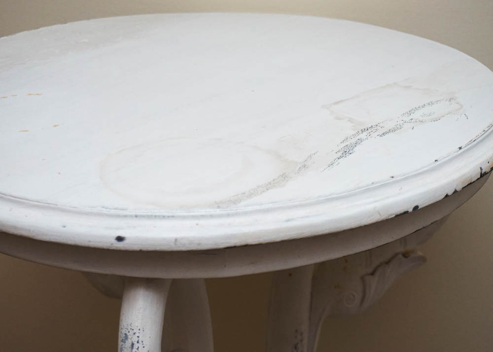 White Swan Accent Table