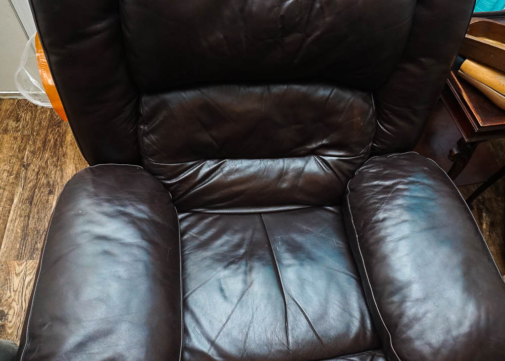 Brown Leather Recliner