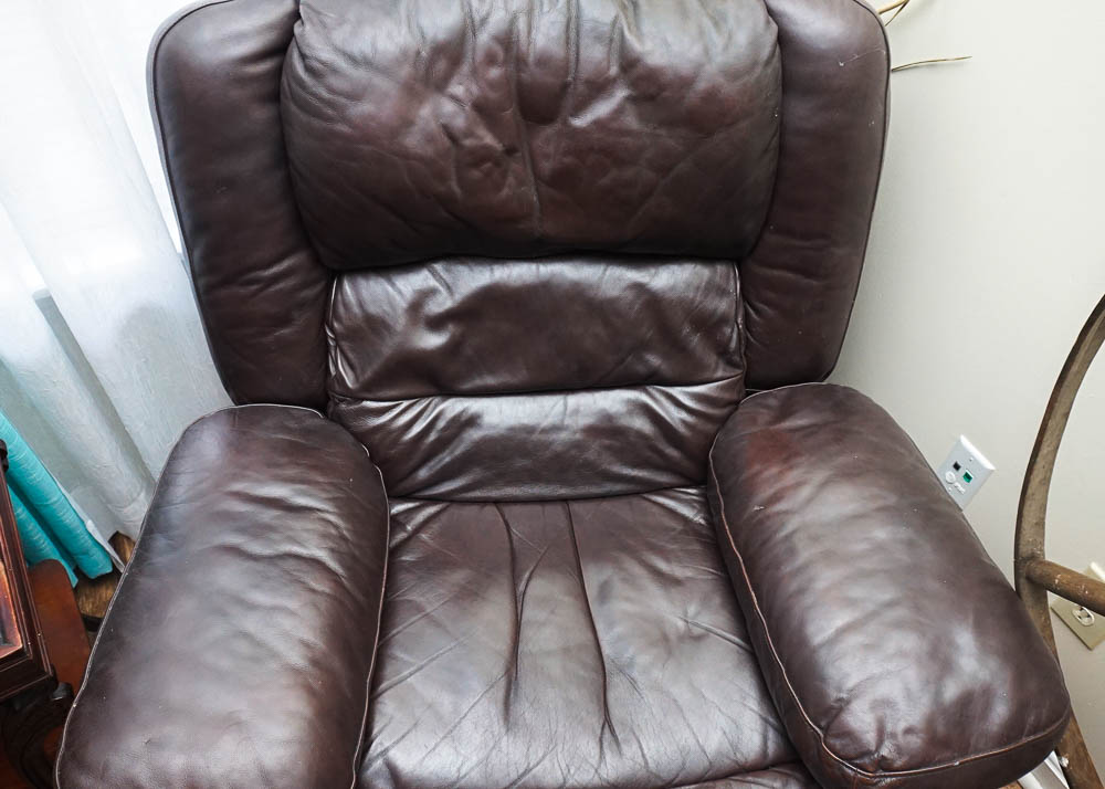 Brown Leather Recliner