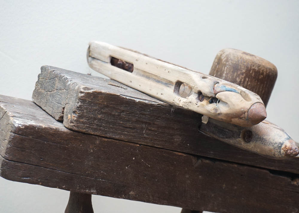 Antique Wood Spinning Wheel