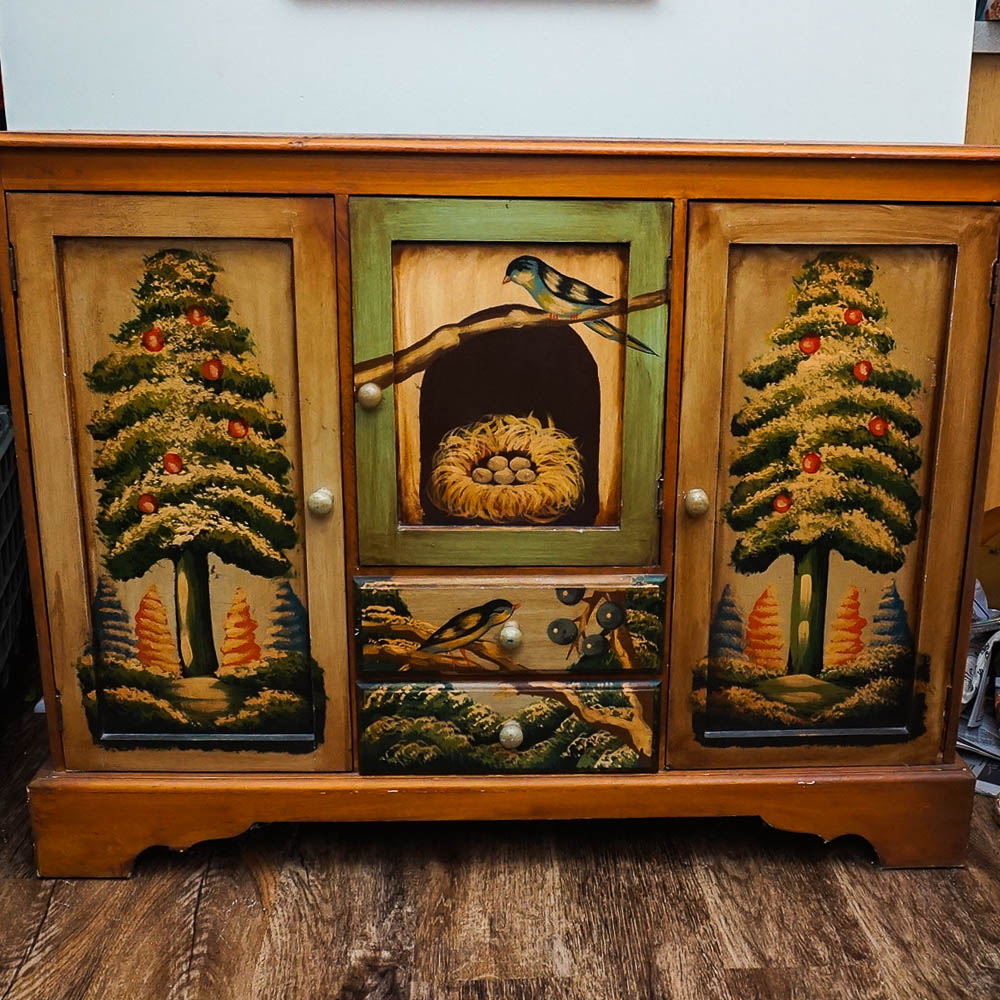 Hand Painted Console