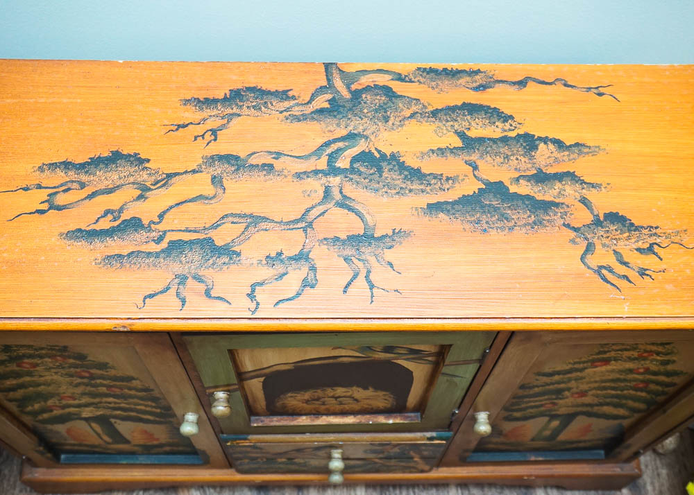 Hand Painted Console