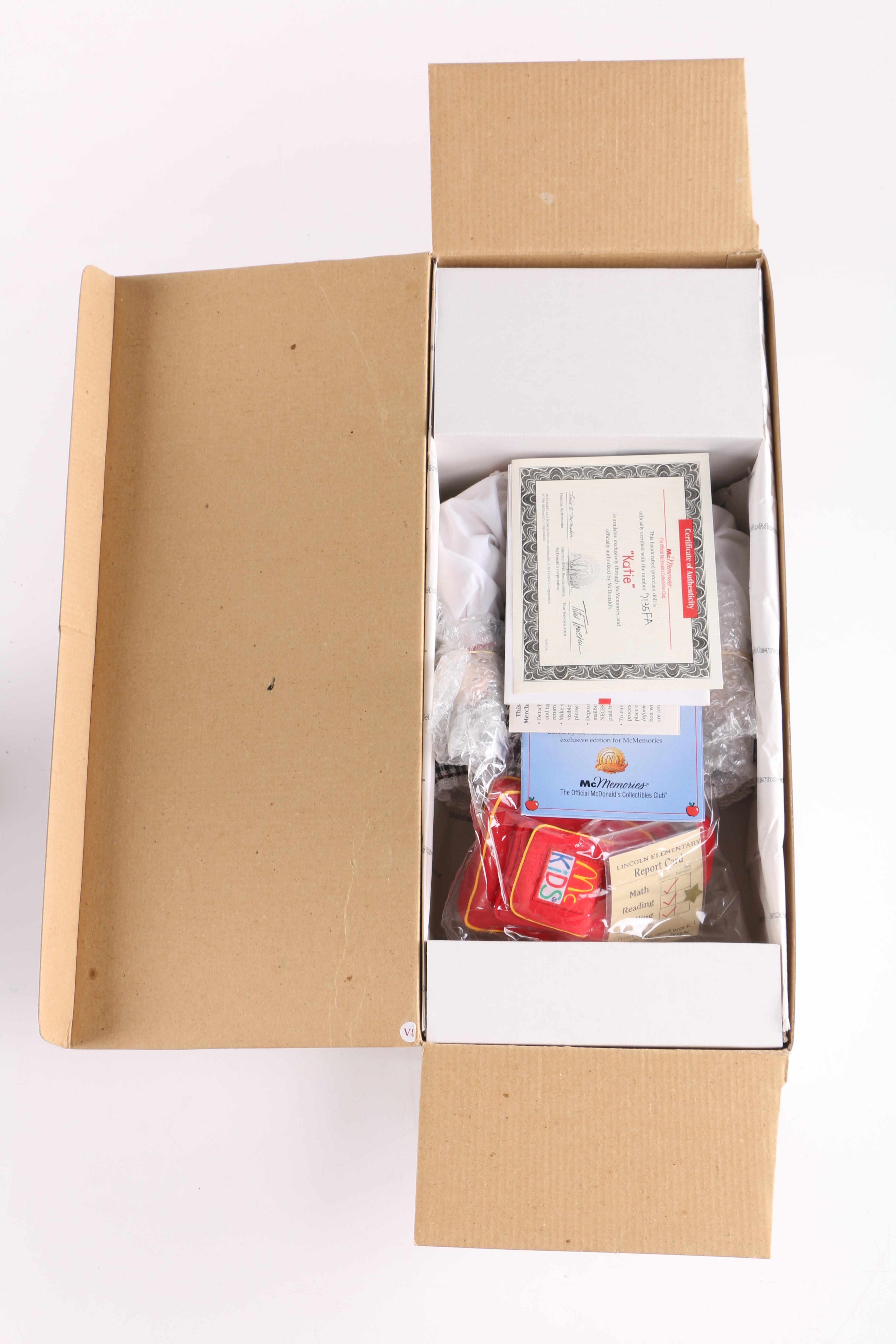 Ashton-Drake Porcelain Doll Titled "Katie from McDonald's McMemories Collection