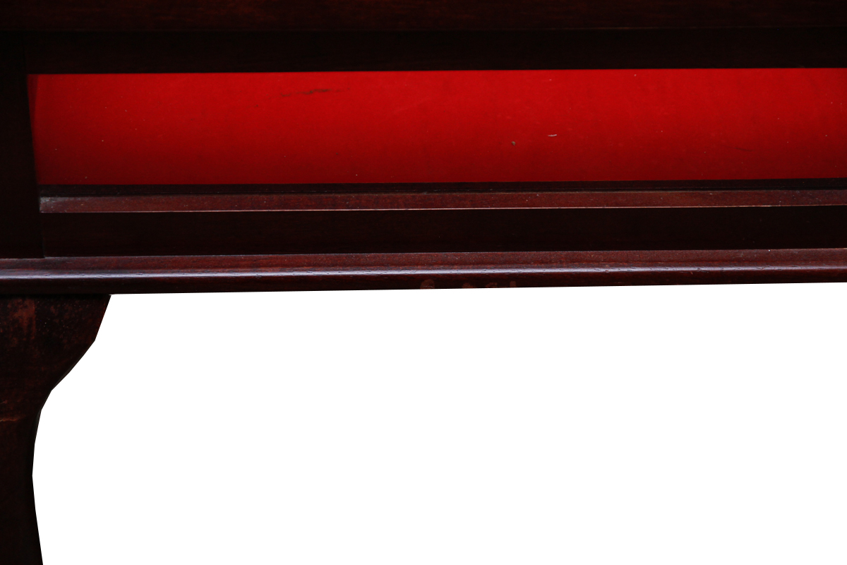 Queen Anne Style Vitrine Side Table